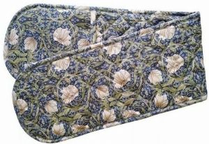 William Morris Charcoal Pimpernel Double Oven Glove
