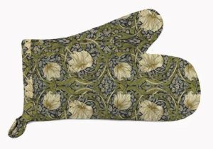 William Morris Charcoal Pimpernel Single Oven Mitt