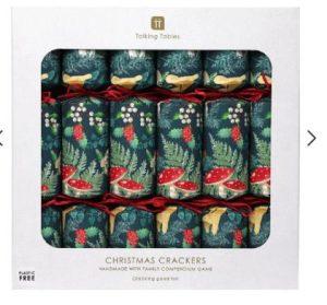 Midnight Forest Green Christmas Crackers – 6 Pack