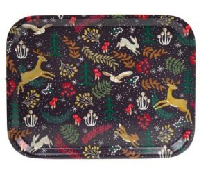 Twilight Dark Blue Wooden Tray