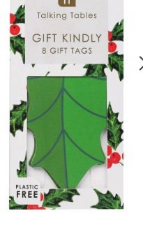 Holly Green Christmas Gift Tags – 8 Pack