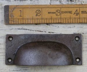 Cupboard Handle Cast Antique Iron Square