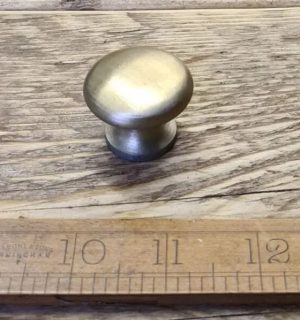 Cupboard Knob Brushed Nickel on Brass