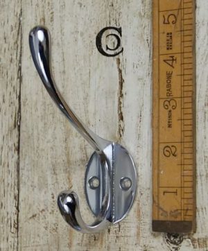 Hat & Coat Hook Victorian Chrome