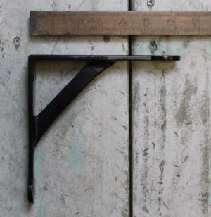 Shelf Bracket Penny End Black