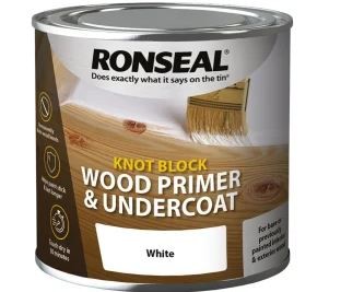 ronseal knot block primer & undercoat white 250ml