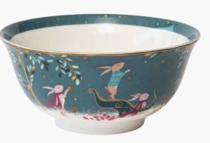 Woodland Tales Candy Bowl, Rabbit Sleigh