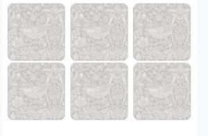 PURE MORRIS STRAWBERRY THIEF COASTERS