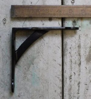 Shelf Bracket Penny End Black