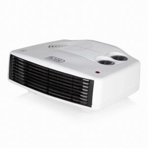 Black & Decker 2KW Flat Fan Heater White