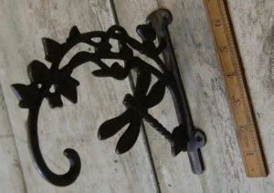 Plant Hanger Antique Iron Dragonfly