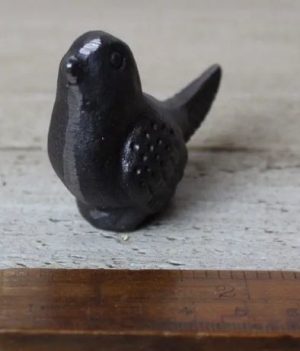 Ornament Wren Bird Cast antique Iron 50mm