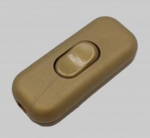 Inline Switch 6 Amp Double pole Gold