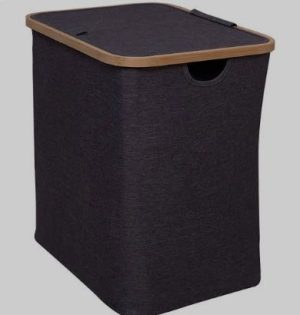Addis Bamboo Hamper Grey