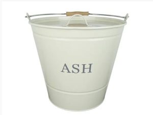 Ash Bucket With Lid Cream