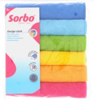 SORBO 6 PACK MICROFIBRE CLOTHS