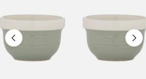 Mason Cash Set of 2 Mini Sage Prep Bowls Sage
