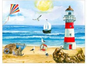 Glass Worktop Saver Coastal