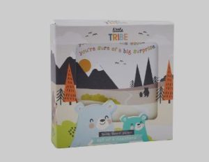 Set of 4 Bear Nursery Rhyme Cork Coasters | Multi-Coloured