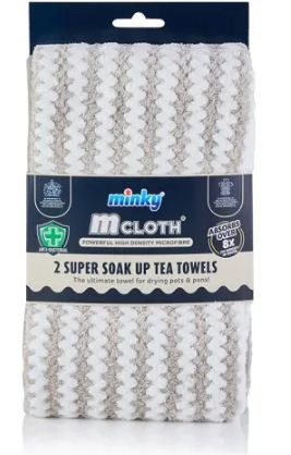 M Cloth Super Soak Tea Towel Grey