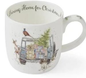 Wrendale Designs – Christmas Mug – Driving Home for Christmas –