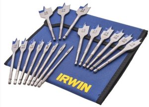 Irwin 17 Piece Flat Wood Bit Set