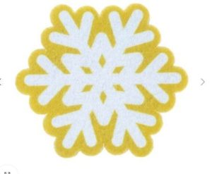 Vigar Christmas Sponge Snowflake Set Of 2