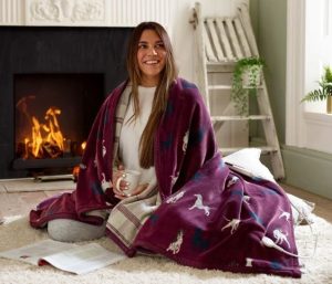 Hounds Sherpa Heated Throw – 140x180cm