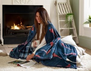 Pheasant Sherpa Heated Throw – 140x180cm