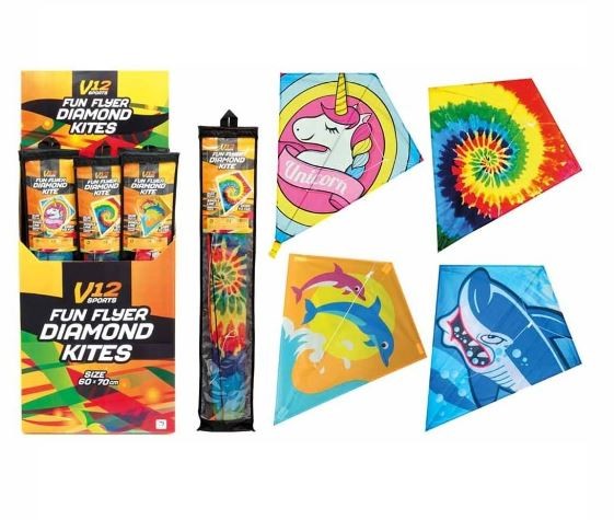 diamond kite single line