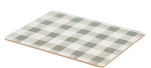 Woodbury Lane 4 Set of Gingham Green Cork Placemats