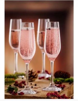 Kings Flute Glasses 20cl x 4