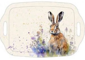 Tea Tray Meadow Hare