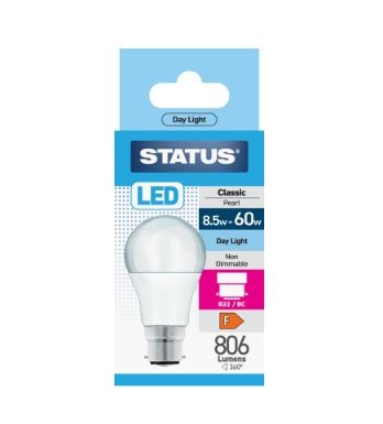 gls led 9w pearl edison screw boxed