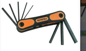 Metric Folding Hexagon Key Set, 8 Piece