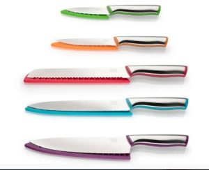Chromachef Stainless Steel Colour Knife Set 5 Piece LMSH20S1