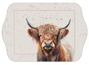 Mini Trinket Tray Highland Cow