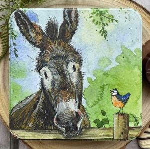 Donkey Large Square Tin