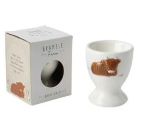 Bramble Farm Highland Cow Egg Cup