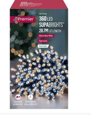 Multi-Action Supa Brights 360LED 8H White/Warm White