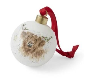 Wrendale Designs ‘Highland Star’ Cow Bauble