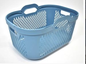 Signature Laundry Basket + Handles Air Blue