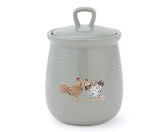 Ceramic Canister Hen House Lane Happy Family 2651
