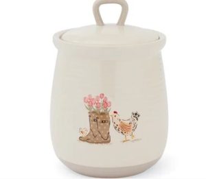 Ceramic Canister Hen House Lane Wellies + Hen 2649