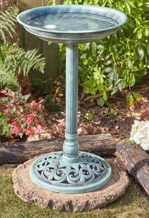 Verdigris Bird Bath