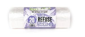 100L CLEAR RECYCLING SACKS 20PK