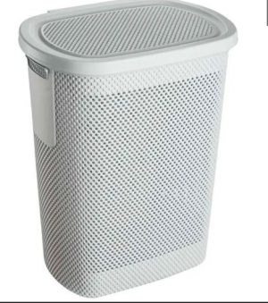 Arne Laundry Hamper 58L Silver