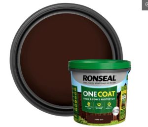Ronseal One Coat Shed & Fence Dark Oak