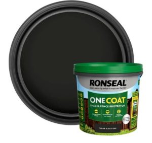 One Coat Shed & Fence Protector Tudor Black 5L