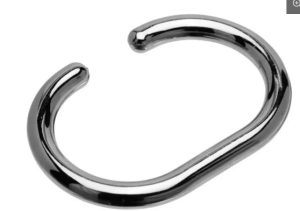 C-Curtain Rings Chrome Plated x 12